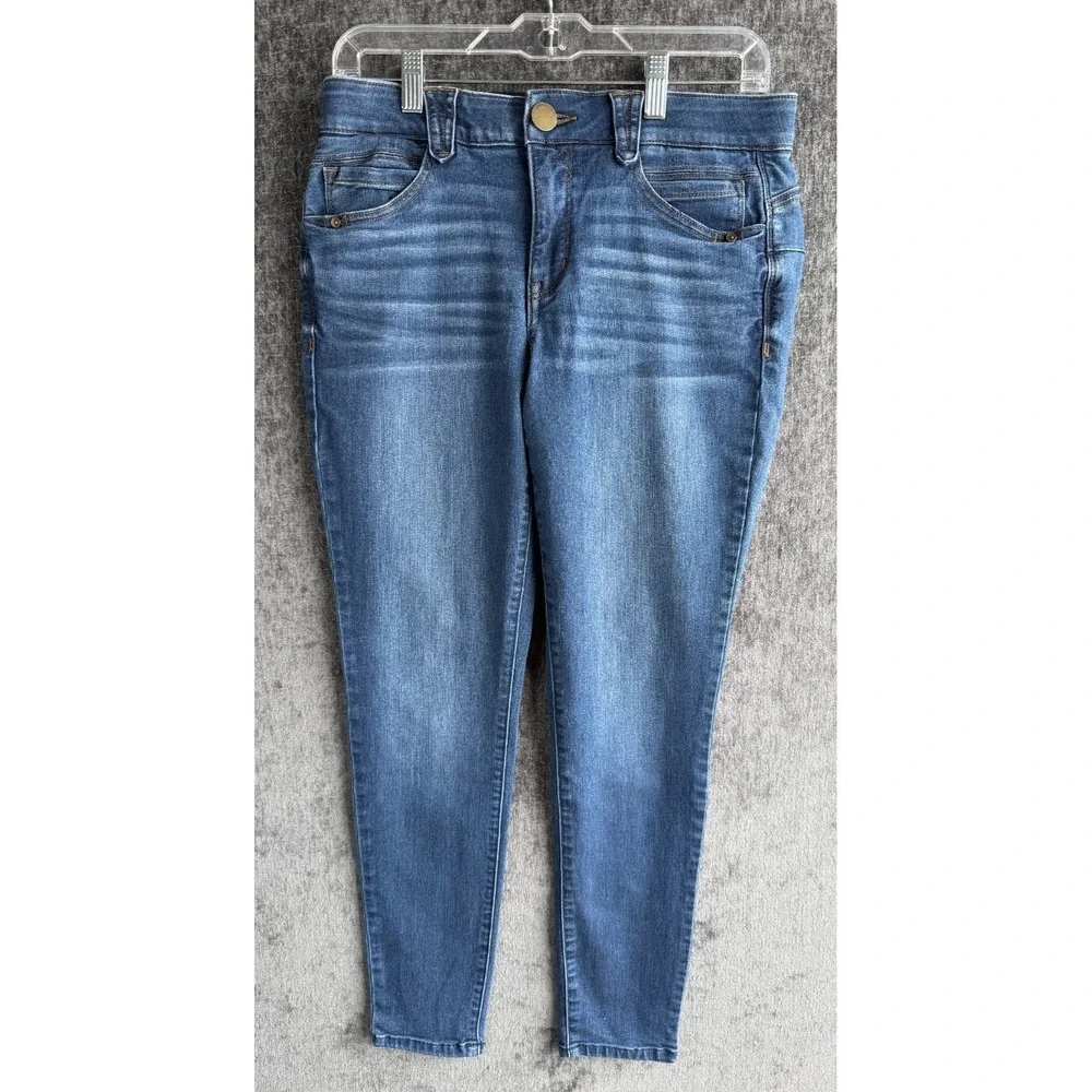 Democracy Absolution Womens Size 8 Skinny Jeans‎ Blue Denim Stretch Slimming